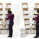 Illustration for article titled Platzhalter Bookshelf Splits To Store Extra Books